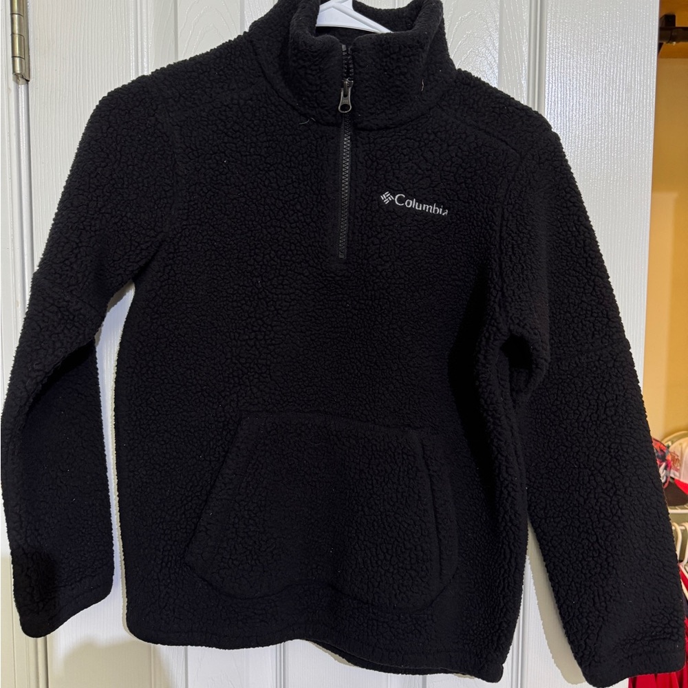 Columbia Kids Black Sherpa Pullover